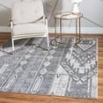 thumbnail image 5 of Unique Loom Portland Collection Area Rug - Orford (7' 10" Square Gray/Beige), 5 of 12