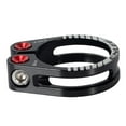 thumbnail image 1 of Abrazaderas para tija de sillín de bicicleta, abrazaderas para bicicletas de carretera, piezas para bicicletas informales Negro 349 mm, 1 of 9