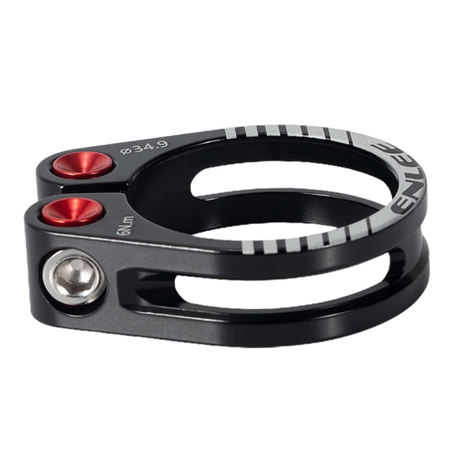 Abrazaderas para tija de sillín de bicicleta, abrazaderas para bicicletas de carretera, piezas para bicicletas informales Negro 349 mm