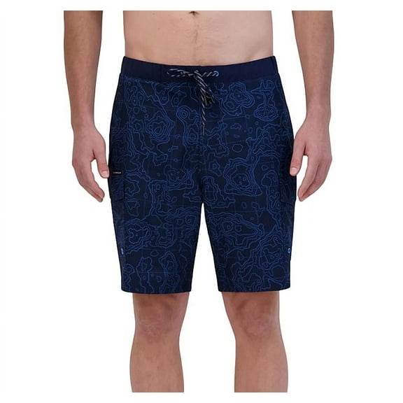Zeroxposur Men's Swim Trunk in Blue Size Medium