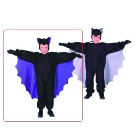 Cute-T-Bat Costume - Purple Wings - Size Child Large