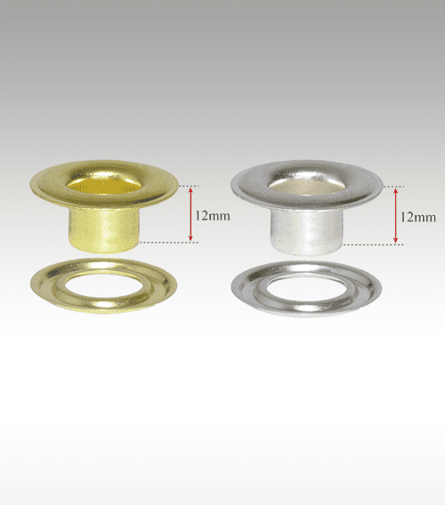 MICRON 3 XL/N Brass (Nickel Plated) SelfPiercing Grommets & Washers (500 sets)