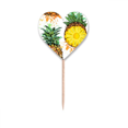 thumbnail image 1 of Yellow PineFruit Tropical Fruit Toothpick Flags Heart Lable Cupcake Picks, 1 of 3