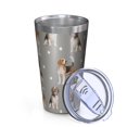 thumbnail image 2 of 16oz Tumblers Beagle and Dog Footprints Stainless Steel Vacuum Insulated Double Wall Travel Tumbler Cups Mug with Lid and Straw,Cleaning Brush for Coffee,Tea, 2 of 4