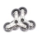 thumbnail image 1 of 2 piezas Trolley Triangle Wheels Sala Tresping Wheels Diámetro de la rueda de acero inoxidable 9 cm Reemplazo antideslizante para carro de lavandería, 1 of 8