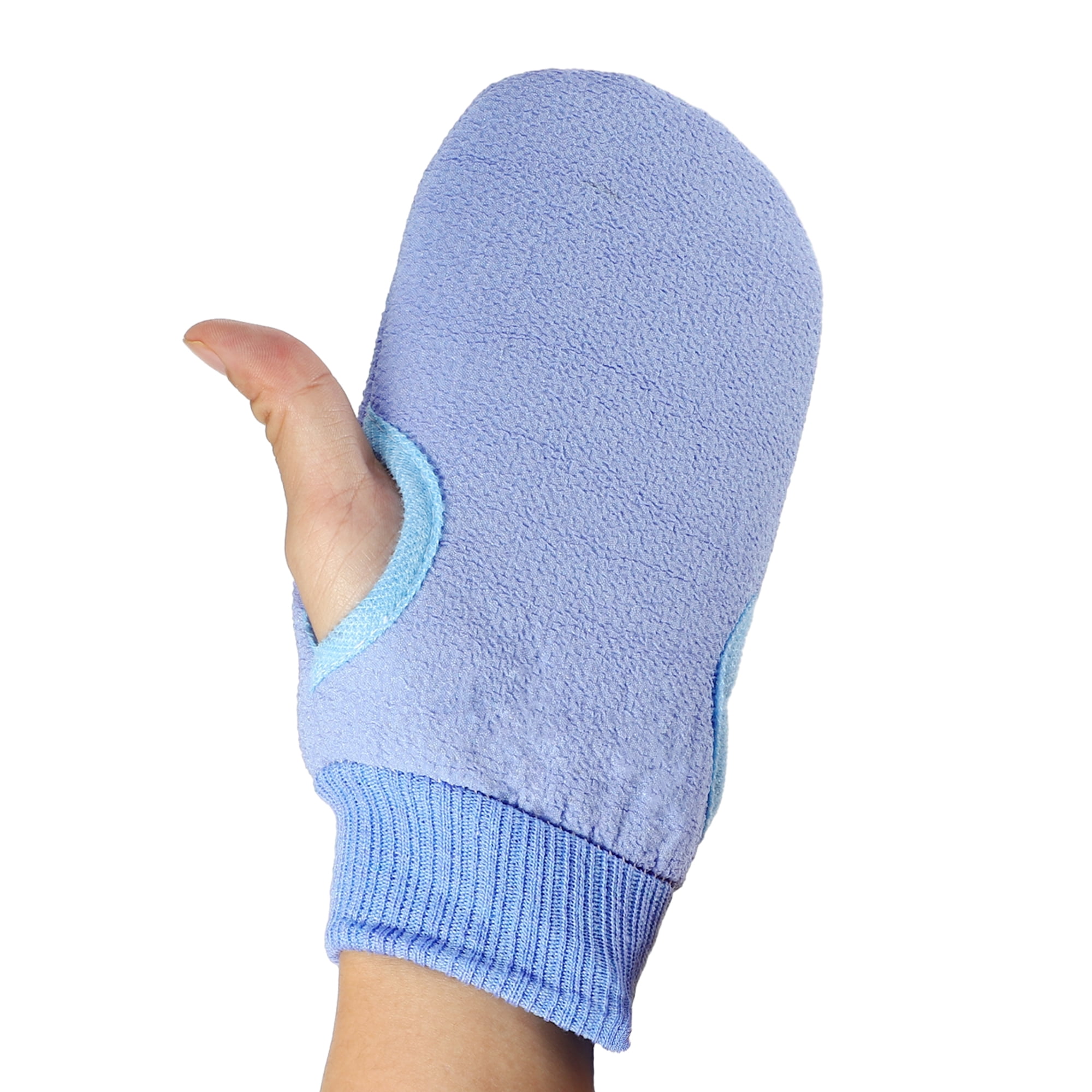 Unique Bargains Shower Gloves for Bathroom 1Pc Blue