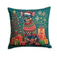 thumbnail image 2 of Miniature Pinscher Christmas Fabric Decorative Pillow 14 in x 14 in, 2 of 2