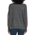 thumbnail image 2 of CeCe womens  Heart Pattern Sweater, XL, Gray, 2 of 3