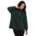 thumbnail image 5 of RBX Active Women's 1/4 Zip Mock Neck Fleece Tunic Sweatshirt, 5 of 5