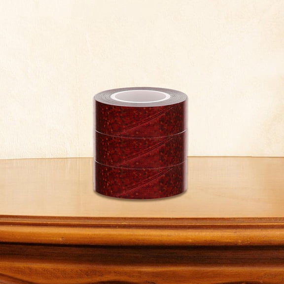 Raindrops Pattern Decorative Packing Tape 3-Pack Red Flashing Duct Tape for Crafts, Wrapping, and Packaging Use