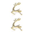 thumbnail image 3 of Billuyoard 12pcs Metal Elk Napkin Rings Home Supplies Restaurant Ornaments Exquisite Hotel Christmas Buckles Party Napkins oro 2Conjunto, 3 of 6