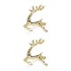 thumbnail image 3 of sweethay 12pcs Metal Elk Napkin Rings Home Supplies Restaurant Ornaments Exquisite Hotel Christmas Buckles Party Napkins oro 2Conjunto, 3 of 6