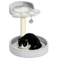 thumbnail image 1 of PawHut 17" Small Cat Tree, Cat Tower with Sisal Scratching Post, Light Grey, 1 of 10