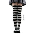 thumbnail image 3 of Yokua Multicolor Striped Over Knee Thigh High Stockings for Women Girls Leg Warmer, 3 of 21