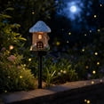 thumbnail image 3 of Solar Resin House Ground Mounted Lamp Outdoor Waterproof LED Lamp, 3 of 6