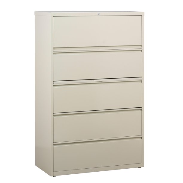 Hirsh 36 Inch Wide 5 Drawer Metal Lateral File Cabinet for Home and ...