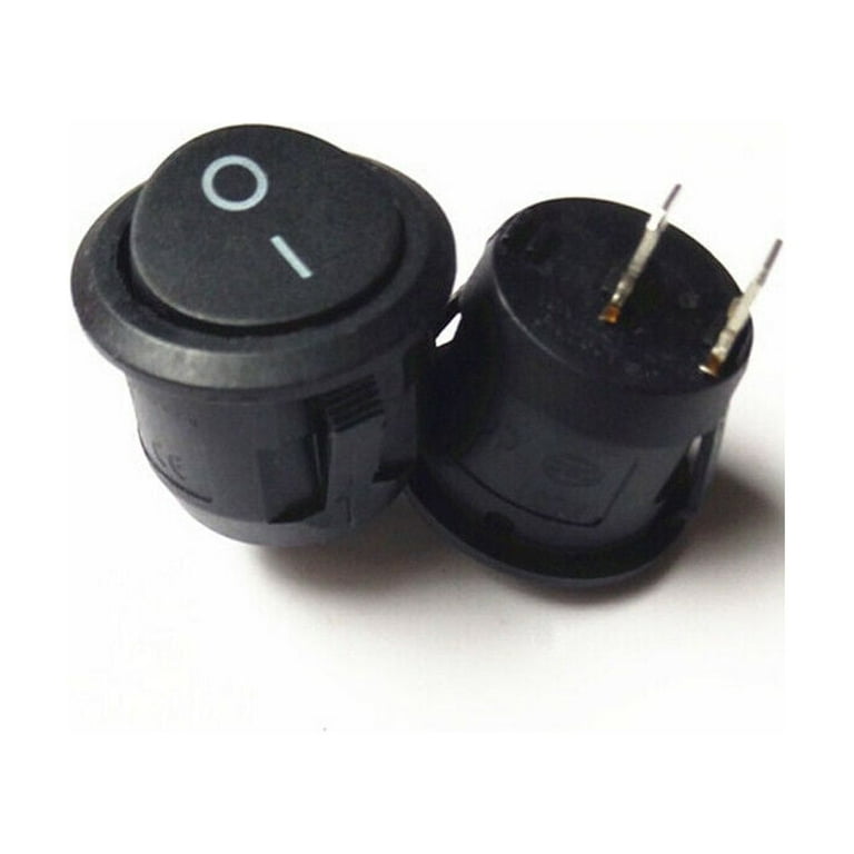 12V Switch Linkstyle 5PCS Round Rocker Toggle Switches - 12V 20A SPST Waterproof ON/Off For Car &amp; Marine Car Toggle Switch