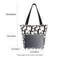 thumbnail image 4 of Vsdgher Cartoon Penguin print Reusable Shopping Grocery Bags for Women Shopping with Pouch Foldable Pouch Lightweight Polyester Fabric, 4 of 6