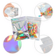 thumbnail image 3 of 300 Bolsas Stand Up Pouch De Plastico Holográficas 10.5*15cm Xtellar blanco, 3 of 3