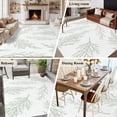 thumbnail image 5 of Area Rug for Living Room, Spring Green Tree Branches Non-Slip Indoor Large Carpet for Bedroom/Dining Room, Farmhouse Nature Botanical Washable Low-Profile Rectangle Floor Runner Rugs - 5 x 7 Ft, 5 of 8