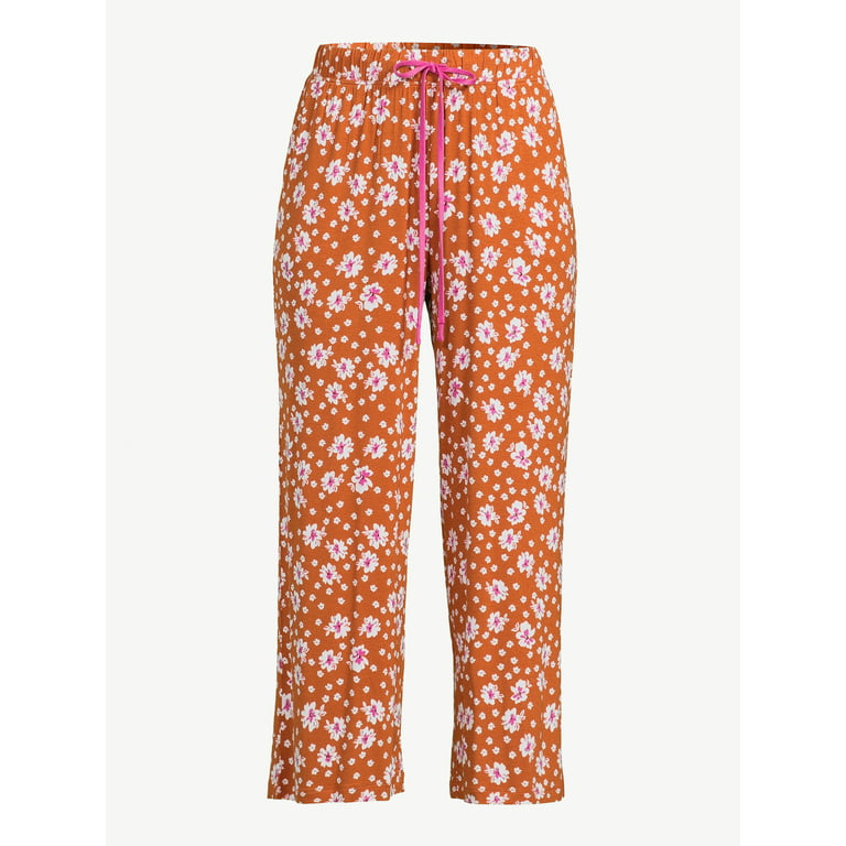 Joyspun Women's Woven Capri Pajama Pants, Sizes S to 3X - Walmart