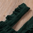 thumbnail image 7 of Toddler Baby Girls Corduroy Suspender Skirt Ruffle Hem Solid Color Sleeveless Strap Overall Dress, 7 of 7