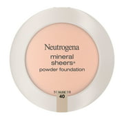Neutrogena Mineral Sheers Oil-Free Powder Foundation, Nude 40,.34 oz