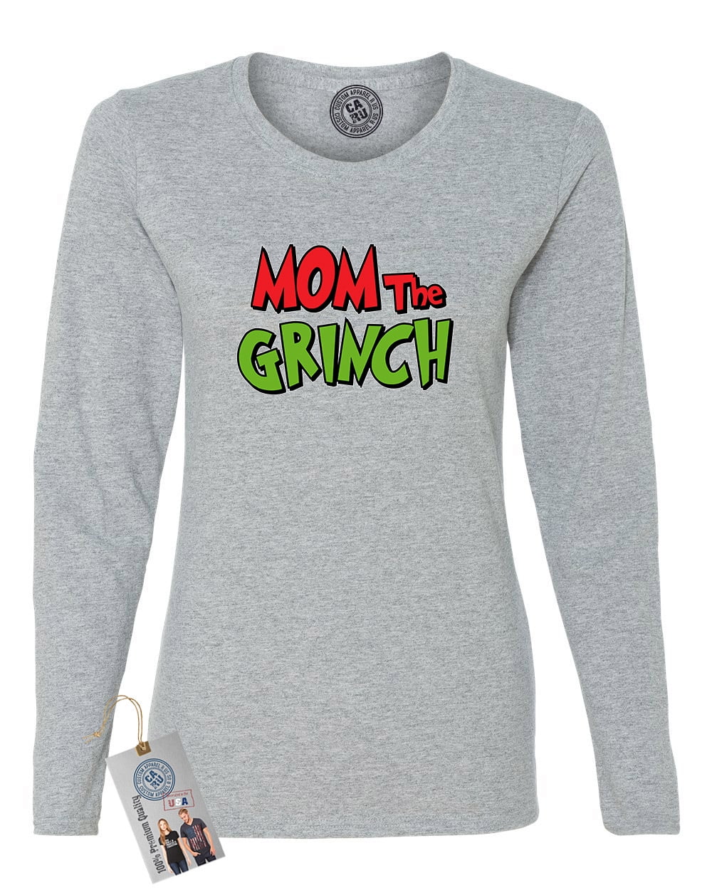Mom The Grinch Christmas Womens Long 
