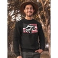 thumbnail image 2 of Usa Fishing Sweatshirt Men -Image by Shutterstock, Male Small, 2 of 4