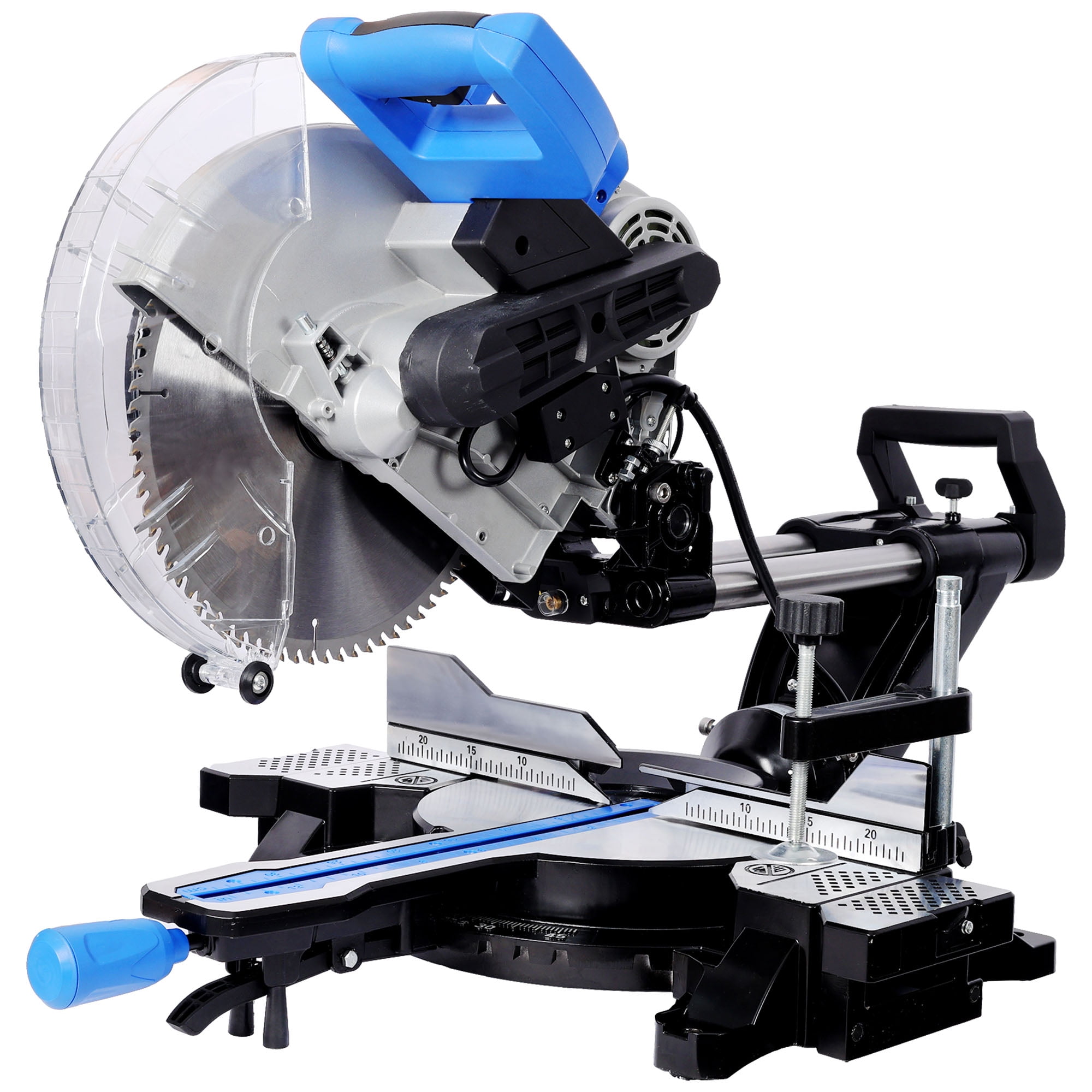 CQSXDA 12" Dual Bevel Sliding Miter Saw with Laser, 80T Blade, Extension Table & ETL Certified