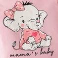 thumbnail image 6 of TOWED22 Baby Girl Fall Winter Clothes 3pcs Outfits Long Sleeve Round Neck Print Romper Jumpsuit Flare Pants Headband Bodysuit Set(Pink,6-9 M), 6 of 8