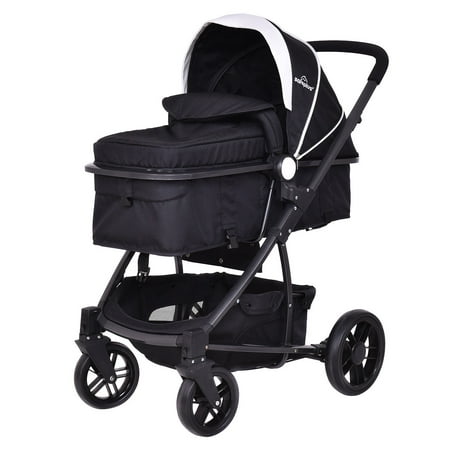Costway 3 In1 Foldable Baby Kids Travel Stroller Newborn Infant Pushchair Buggy (Best Stroller For Three Kids)