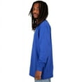 thumbnail image 4 of Shaka Wear Men's Max Heavyweight Cotton Long Sleeve Crew Neck T-Shirt - Royal Blue - XL Tall, 4 of 4