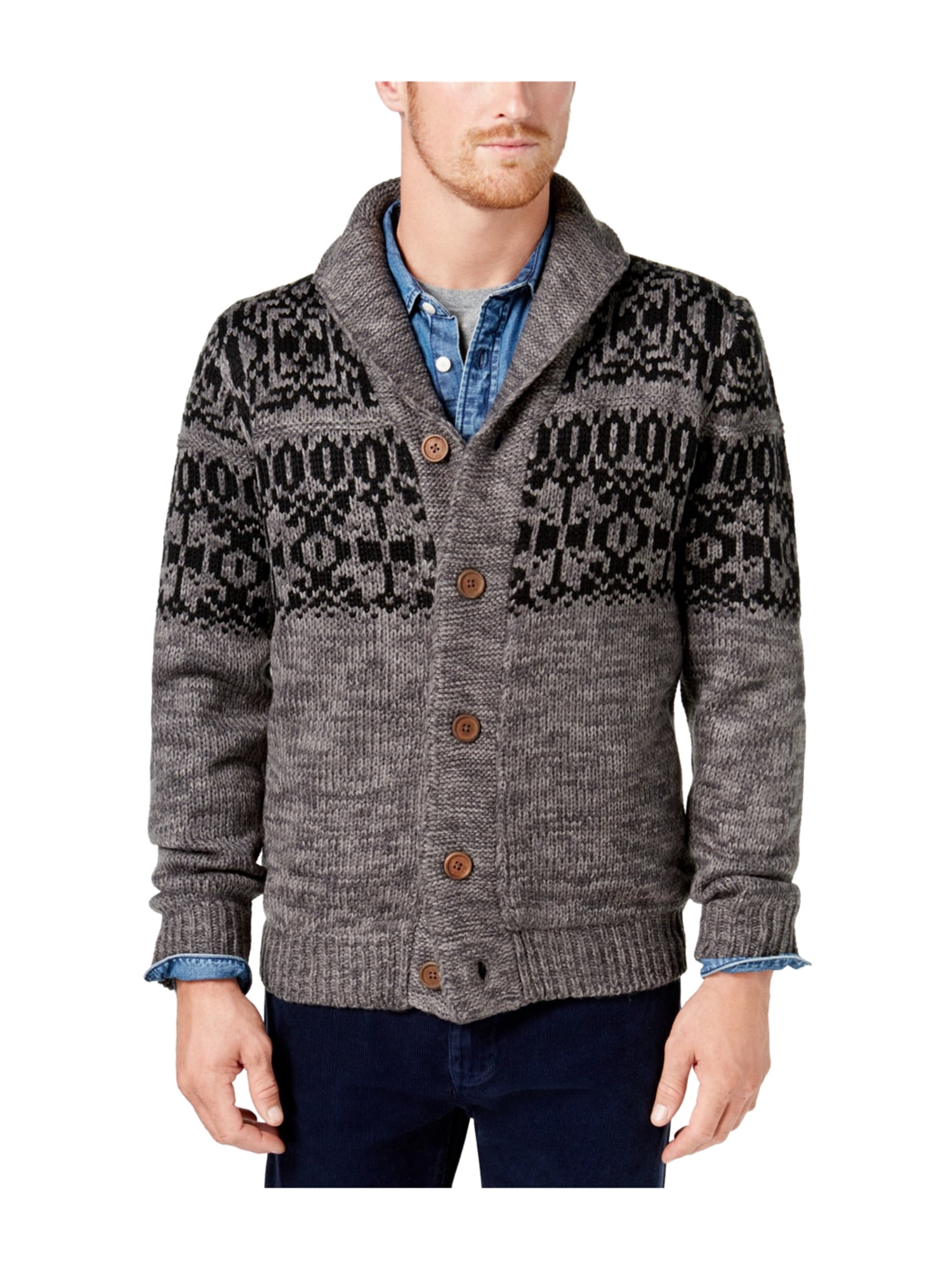 Weatherproof Mens Shawl Collar Cardigan 
