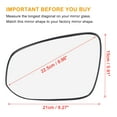 thumbnail image 3 of Unique Bargains Vehicle Left Side Heated Mirror Glass with Backing Plate 87961-42B80 for Toyota RAV4 2013-2015, 3 of 7