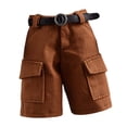 thumbnail image 3 of Figura de acción Pantalones cortos Vestir Coleccionable Casual Miniatura Ropa Atuendo Hebilla redonda marrón, 3 of 9