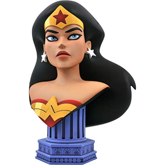 DIAMOND SELECT TOYS Justice League Animated: Wonder Woman Legends in 3-Dimensions 1:2 Scale Bust, 10 inches