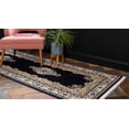thumbnail image 3 of Rugs.com Rabia Collection Rug – 3' x 13' Runner Navy Blue Low Rug Perfect For Hallways, Entryways, 3 of 9