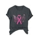 thumbnail image 1 of Blusas de Manga Corta para las Mujeres Divertida Impresión Cuello Redondo Camiseta Vintage, Blusas de Primavera para las Mujeres, 1 of 4