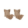 thumbnail image 2 of Gupgi 2Pcs Summer Baby Girl Clothes Sets Infant Newborn Flying Sleeve Cotton Top Ruffle Shorts, 2 of 8