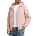 thumbnail image 2 of DYTTDG Men's Lightweight Sun Protection Hooded Jacket, Breathable Full Zip Windbreaker with Pockets for Hiking & Summer Outdoor Activities, 2 of 6
