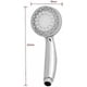 thumbnail image 2 of LED Shower Head with Color Changing, Water Glow Light Temperature Sensor, 2 of 2