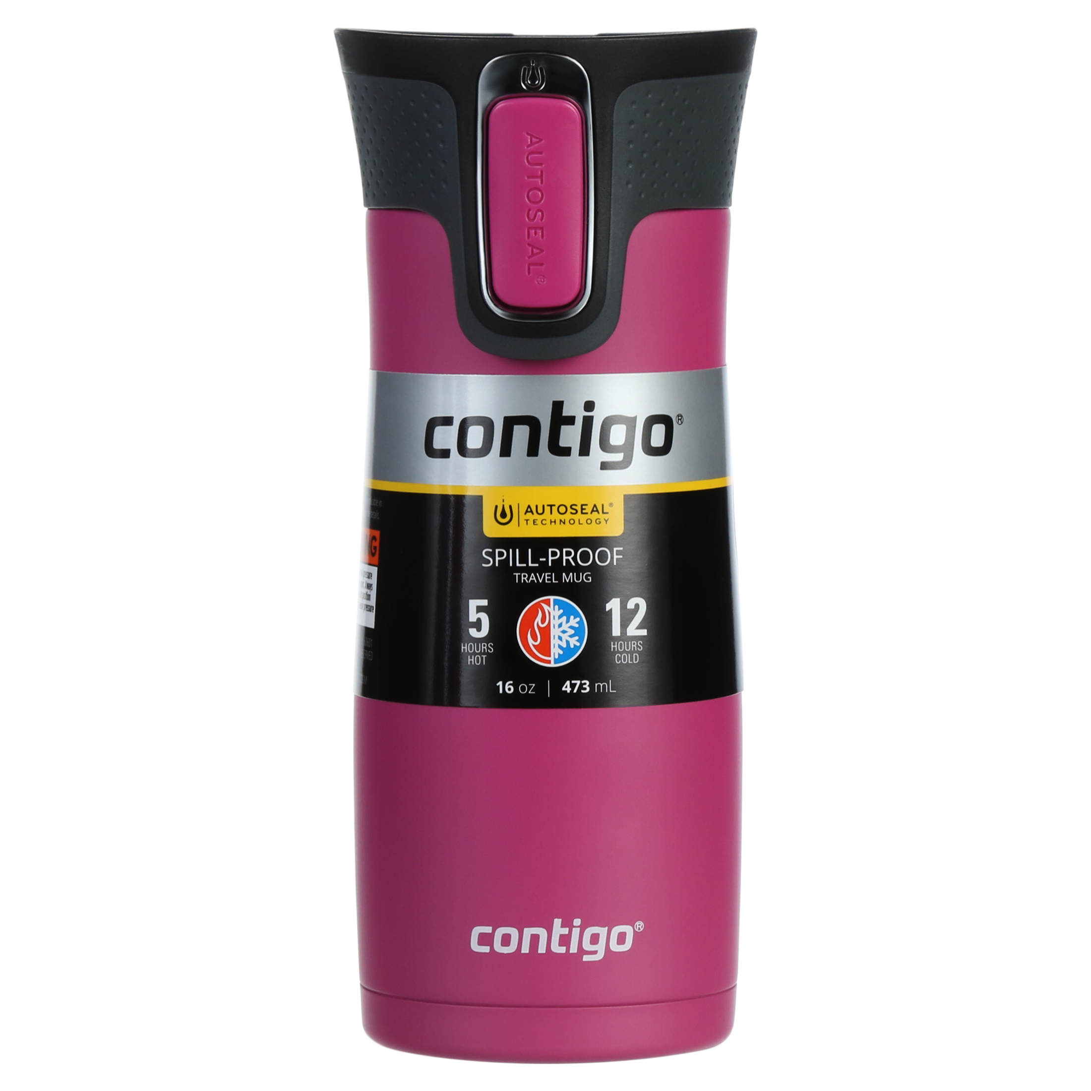 Contigo West Loop Stainless Steel Travel Mug with AUTOSEAL Lid Dragon Fruit, 16 fl oz.