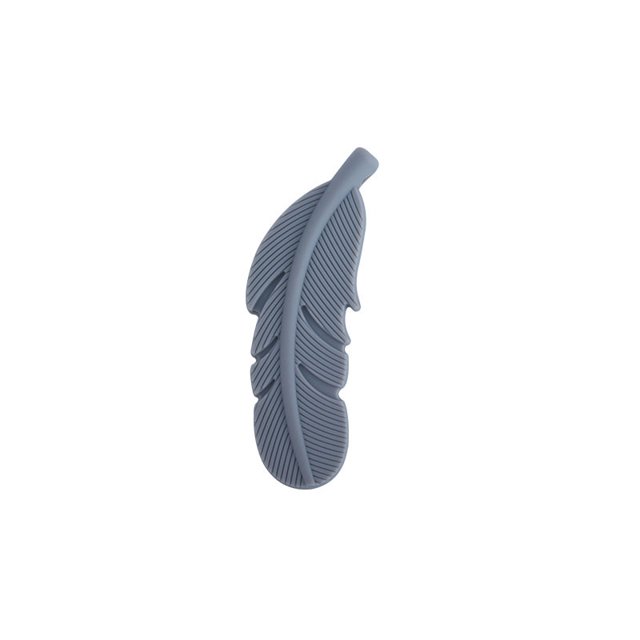 Collar sensorial para masticar para niños,juguetes de mordedor de plumas para masticadores suaves, reduce la dentición, el llanto y la inquietud para el autismo, TDAH, gris brillar Juguete