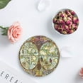 thumbnail image 4 of FMSHPON Happy Summer Swimming Ring Set of 4 Round Coaster for Drinks, Absorbent Ceramic Stone Coasters Cup Mat with Cork Base for Home Kitchen Room Coffee Table Bar Decor, 4 of 6