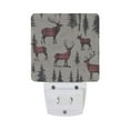thumbnail image 5 of Yayeee LED Night Light for The Home Plug in With Light Sensors 2 Pack, Plaid Deer, 5 of 6