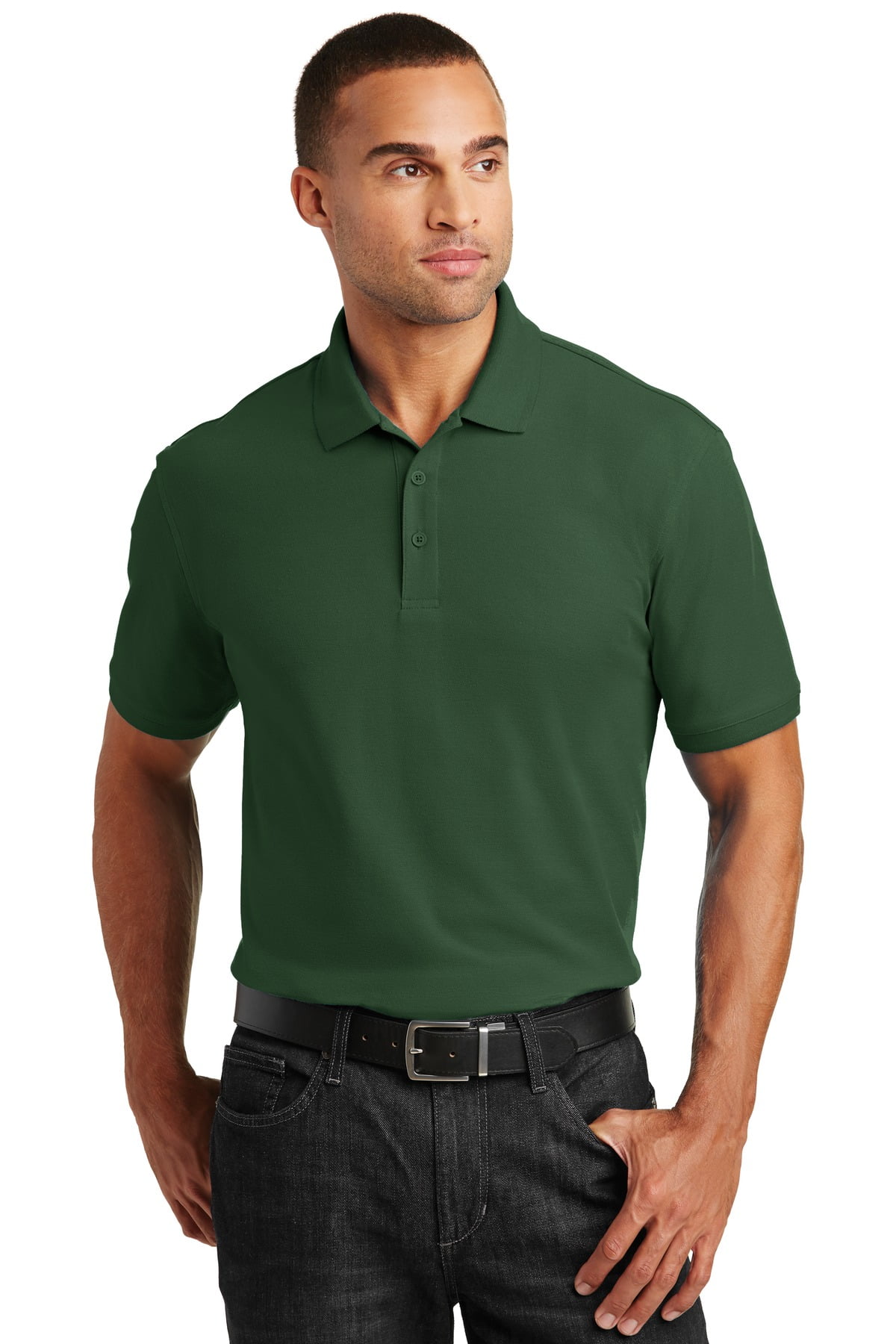 POCKET SIDE VENTS S-6XL MENS INDUSTRIAL WORK STAIN RESISTANT PIQUE POLO SHIRT 