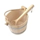 thumbnail image 3 of Barril de madera para sauna y cucharón portátil de 5 l, resistente, práctico, de gran capacidad para sauna, hogar, spa y baño, 3 of 9