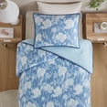 thumbnail image 6 of Mainstays Blurred Rose 2-Piece Blue Comforter Set, Twin/Twin XL, 6 of 9