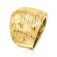 thumbnail image 3 of Ross-Simons Italian 14kt Yellow Gold Diamond-Cut Dome Ring, Women's, Adult, 3 of 7